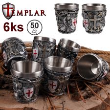 Templar Knight Crusader 6ks poháriky 50ml 816-3051