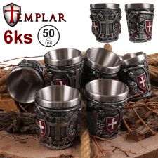 Templar Knight Crusader 6ks poháriky 50ml 816-305