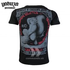 Yakuza Premium tričko REBELS & CROOKS 3615 čierne