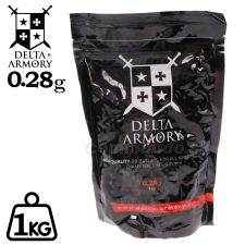 Delta Armory 0,28g 1kg 3570ks BB guličky White 6mm