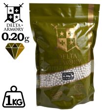 Delta Armory Diamond 0,20g 1kg 5000ks BB guličky White 6mm