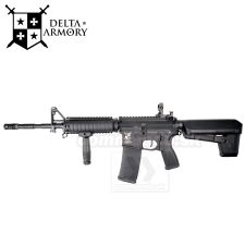 Airsoft Delta Armory M4 AR15 RIS Charlie Čierna