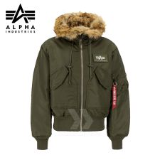 Alpha Industries Bunda 45P Hooded Custom sage green