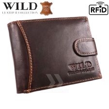 Peňaženka kožená WILD Things Only 5504-1 RFiD dark brown