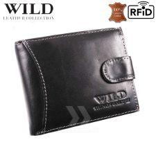 Peňaženka kožená WILD Things Only 5504-1S RFiD black