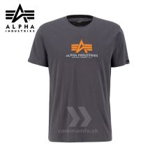 Alpha Industries Tričko Basic T Rubber vintage grey
