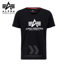 Alpha Industries Tričko Basic V-Neck black
