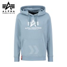 Alpha Industries Mikina Basic Hoody greyblue