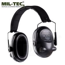 Elektronické chrániče sluchu MIL-TEC, čierne