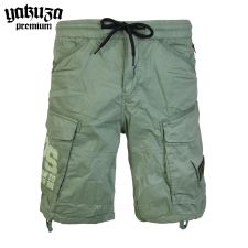 Yakuza Premium šortky cargo shorts 3851 olive Yakuza Premium šortky cargo shorts 3851 olive