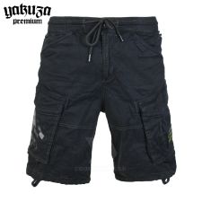 Yakuza Premium šortky cargo shorts 3851 black Yakuza Premium šortky cargo shorts 3851 black