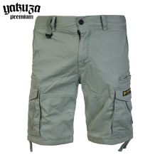 Yakuza Premium šortky cargo shorts 3852 olive grey Yakuza Premium šortky cargo shorts 3852 olive grey