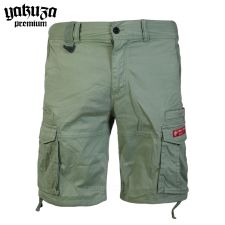 Yakuza Premium šortky cargo shorts 3852 olive Yakuza Premium šortky cargo shorts 3852 olive