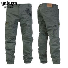 Yakuza Premium nohavice cargo pants 3854 dark olive Yakuza Premium nohavice cargo pants 3854 dark olive