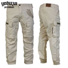 Yakuza Premium nohavice cargo pants 3854 beige Yakuza Premium nohavice cargo pants 3854 beige