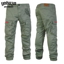 Yakuza Premium nohavice cargo pants 3854 oliv Yakuza Premium nohavice cargo pants 3854 oliv
