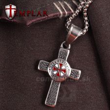 Templar Cross Necklace náhrdelník 58cm Tole10 Templar Cross Necklace náhrdelník 58cm