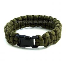 Náramok Paracord Bracelet 22 mm Olive