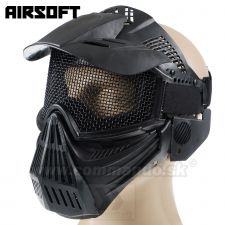 Airsoft Mask Phantom Black čierna Guardian V1