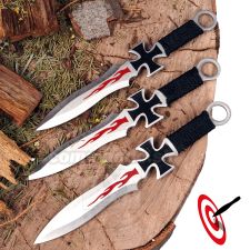 Throwing Knives Maltese Cross Set 3pcs. Vrhacie nože 3 kusy Set