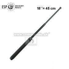 Teleskopický obušok ESP kalený 18" čierny Extra Grip Black