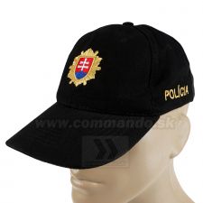 Polícia šiltovka čierna s výšivkou