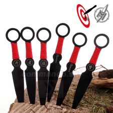 Martinez Albainox Vrhacie nože Red Ninja 6 kusov Throwing Knives