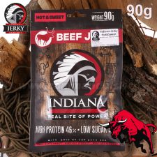 Indiana Jerky Beef Hot Sweet 90g sušené mäso
