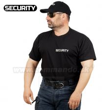 Security tričko s potlačou - čierne