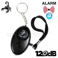 Scorpion Personal Mini Alarm Osobný alarm 120 dB 2v1