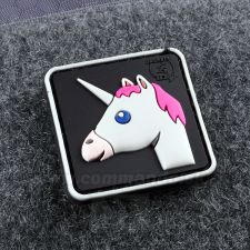 Unicorn farebný 3D nášivka PVC