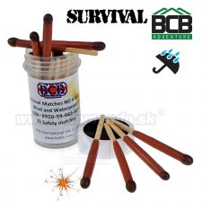 Vodeodolné survival zápalky 25 ks BCB  NO4 MK3