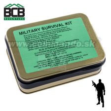 BCB Núdzový set MILITARY SURVIVAL TIN CK019