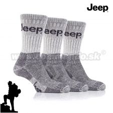Jeep Terrain pracovné turistické ponožky 3 páry sivé