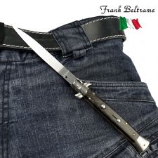 Frank Beltrame Stiletto Dagger 28cm Buffalo Horn vyskakovací nôž