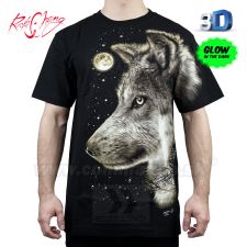 Tričko HD Watching Wolf Rock Chang WRM30 T-Shirt