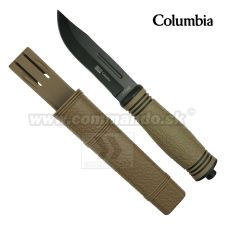 Columbia Castor TAN nôž 1738E s púzdrom USA Saber