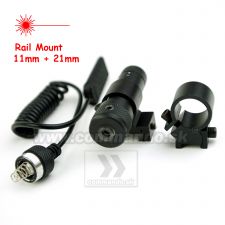 Laser Red Center Point Mount Rail 11mm + 21mm