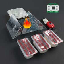 Kempingový varič BUSHCRAFT COOKER s kresadlom a palivom BCB CN339