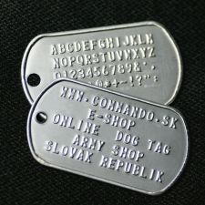 Dog Tag ID 2x  známka + retiazka