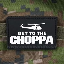 Get to The CHOPPA Black - 3D nášivka PVC