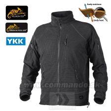 Helikon Tex Alpha Tactical Bunda Black Grid Fleece