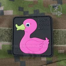 Pink Duck - Don´t touch my ... 3D nášivka PVC