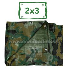 TopTrade 2x3 Krycia plachta Maskovacia viacúčelová camo