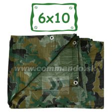 TopTrade 6x10 Krycia plachta Maskovacia viacúčelová Camo