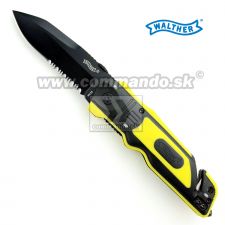 Záchranársky nôž Walther ERC Yellow Black Rescue Knife