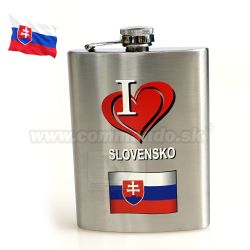 Likérka ploskačka I Love Slovensko 8oz 0,24 Litra Hip Flask