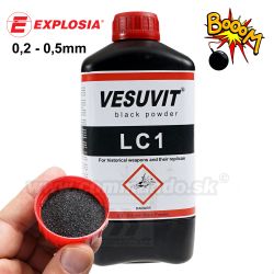 Explosia Čierny prach Vesuvit LC1 0,2-0,5mm 1kg