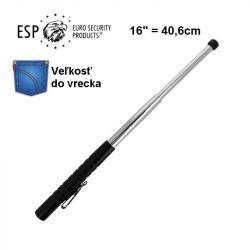 Teleskopický obušok ESP COMPACT kalený 16" Chróm