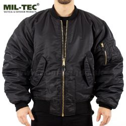 US TYP MA1® Pilot Jacket čierna bombera Basic Black Miltec®